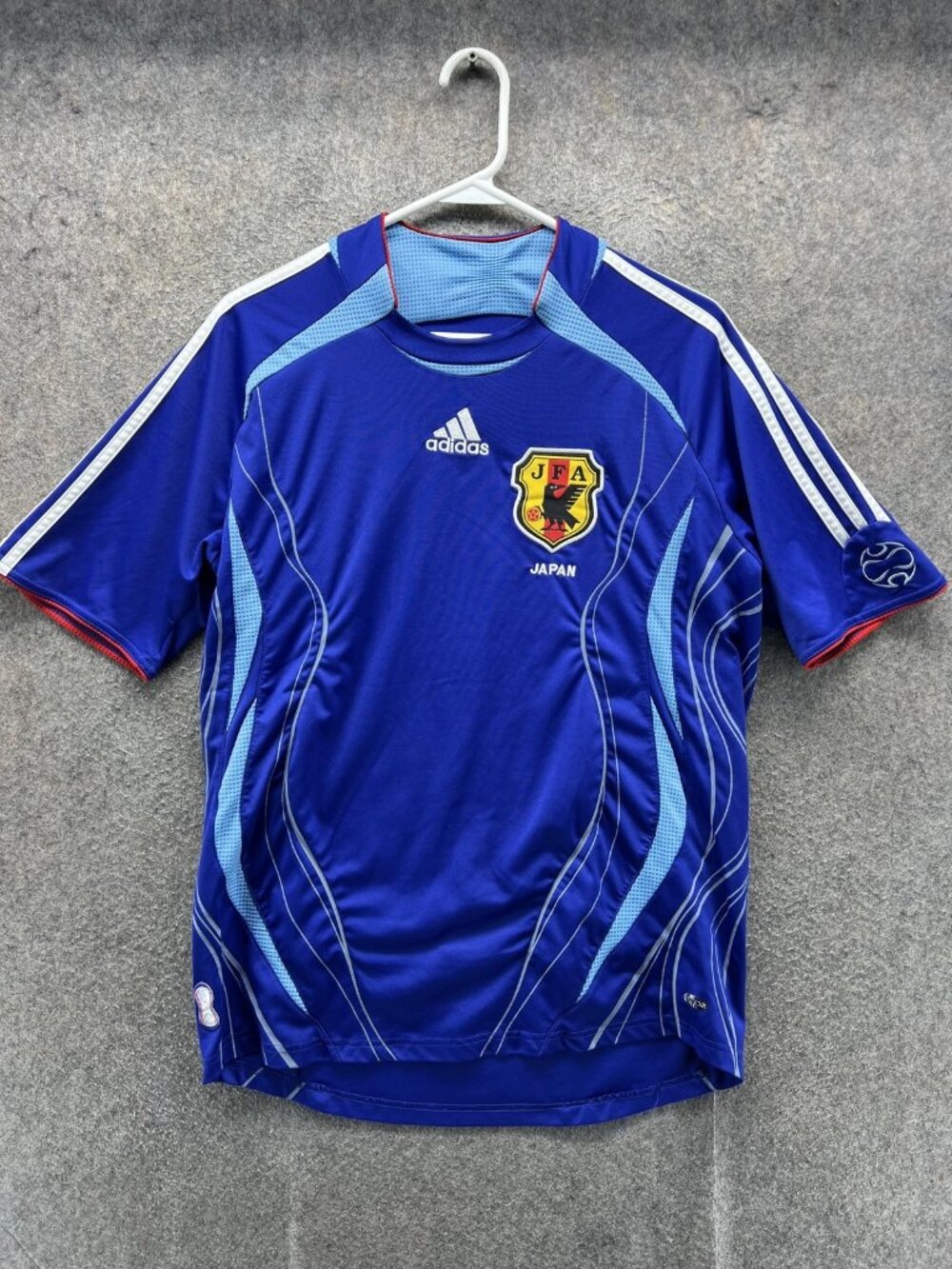 Japan National Team Jersey Mens Large Blue Soccer Football Adidas ClimaCool